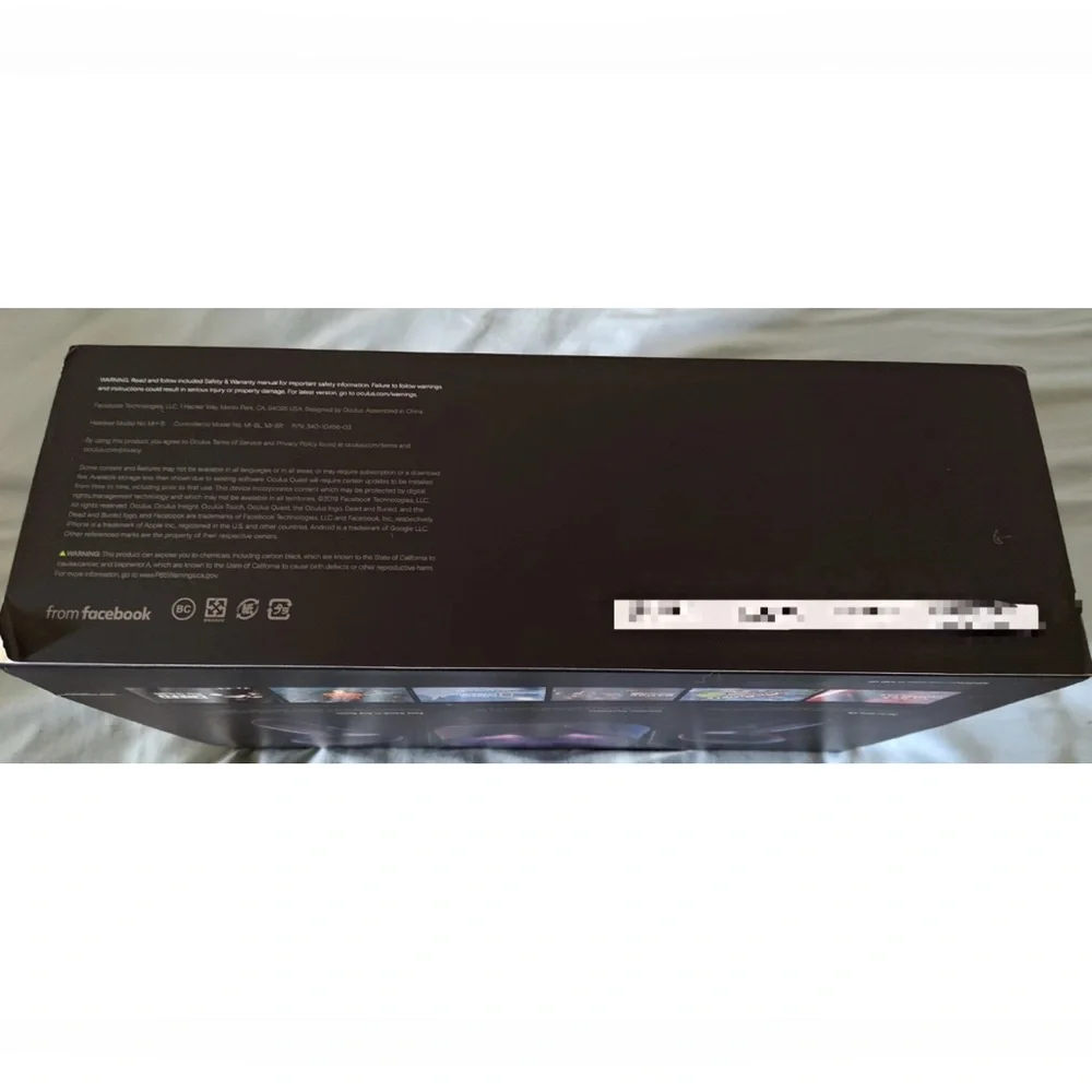Meta Quest Oculus black Empty box only